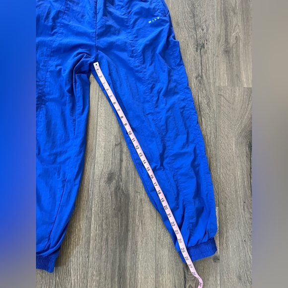 Wilo the Label Nylon parachute Pants in Blue Surf the Web Size Small - Picture 8 of 12